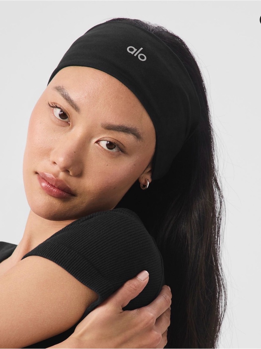 NWT ALO Yoga Performance Conquer Headband (Black)